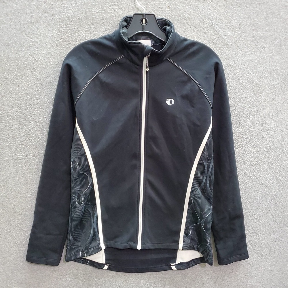 Pearl Izumi Women Jacket Large Black Select Thermal Barrier Full Zip Logo